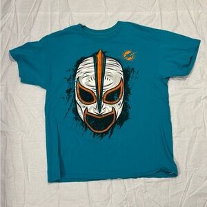 Miami Dolphins Teal Graphic T-Shirt